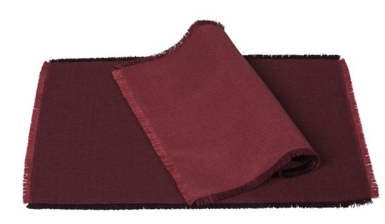 Pichler Tischset 33x48 cm Doppio rot/rubin 