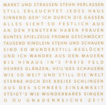 Räder Serviette 33x33cm Weihnachtsgedicht 