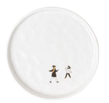 Räder Schneetag Teller Schnell ballschlacht D.15cm H.1,2cm 