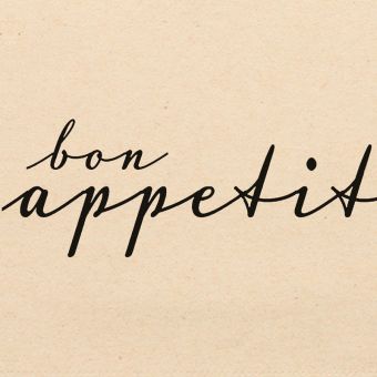 Paperproducts Design Servietten 33x33 cm Bon Appetit black 