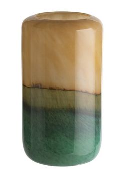 Gift Company Linen Vase H20,2 cm grün/gelb df 