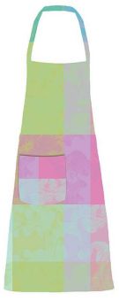 Garnier-Thiebaut Schürze Mille Vertiges Ara 73x86 Cm Beschichtet 100% Gekämmte Baumwolle Wasserdichte Beschichtung 