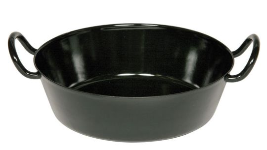Riess Schnitzelpfanne 34 cm Schwarzemail 