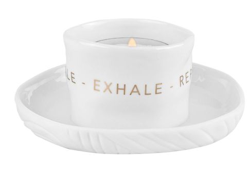Räder Zen Spirit Teelicht Inhale Exhale Repeat D.9cm, H.4,5cm 