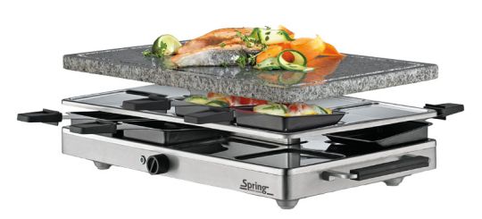 Spring Raclette mit Granitstein Eu Raclette8 Classic 