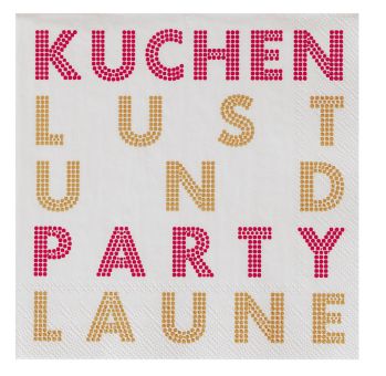 Räder Cocktailservietten 25x25cm Kuchenparty (20Stk.) 