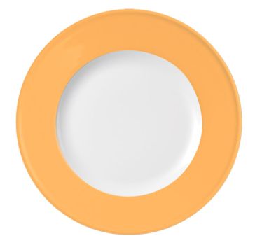 Dibbern Solid Color Mandarine Teller Flach 28 cm Fahne 