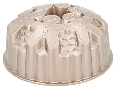 Birkmann Gugelhupfform Contoura Gingerman 22 cm Höhe 10 cm Aluguss mit Antihaftbeschichtung 