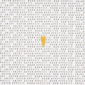 Räder Dining Serviette 33x33 cm Bon Appetit- Herz 