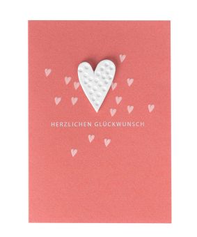 Räder Porzellankarte Herzlichen Glückwunsch 