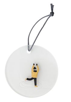 Räder Schneetag Glashänger Schlittschuh fahren D.7cm 