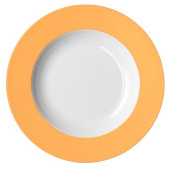 Dibbern Solid Color Mandarine Teller Tief 23 cm Fahne 