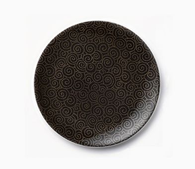 Dibbern Ornament Teller flach 16 cm Gold/Schwarz 