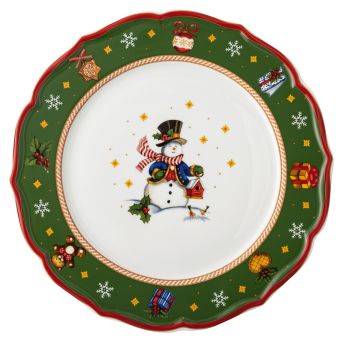 Hutschenreuther Teller Flach 33 cm Happy Wintertime Green 