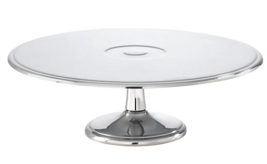 Sambonet Elba Edelstahl Tortenplatte auf Fuß Ø 29 cm 