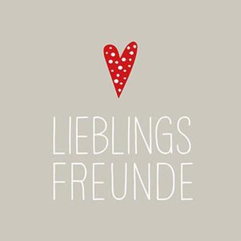 Paperproducts Design Servietten 33x33 cm Lieblingsfreunde taupe 