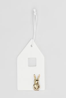 Räder Porzellananhänger Haus L:8cm B:4,3cm 