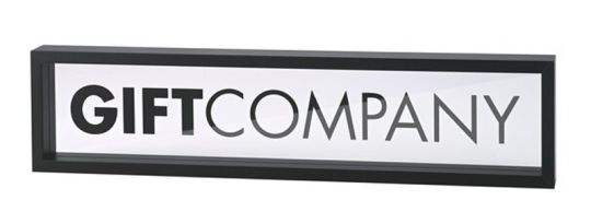 Gift Company Love Frames Glasbild Motiv: Gift Company Company schwarz 