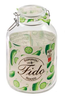 Einkochwelt Drahtbügelglas Fido rund 4880 ml 