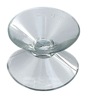 Hansi Doppelsauger 37 mm 2 Stk. transparent 