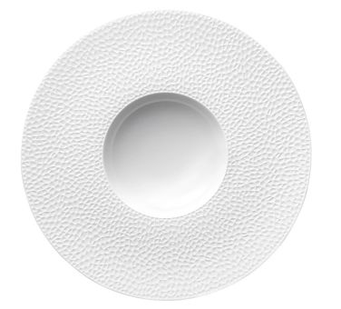 Guy Degrenne Teller tief 28 cm mit breiter Fahne Collection L Fragment 