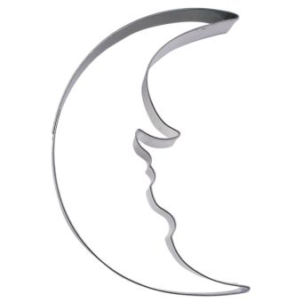 Städter Mond mit Gesicht 9 cm Edelstahl 