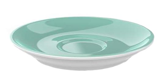 Dibbern Solid Color Türkis Espresso Untertasse Classico 