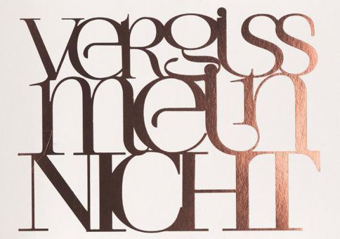 Räder Poesie Postkarte Vergiss 