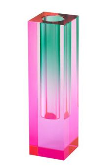 Gift Company Sari Kristallglas Vase H14 cm pink/grün gs 