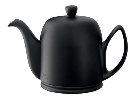 Guy Degrenne Teekanne 6 Tassen Salam schwarz matt / Clouche schwarz 