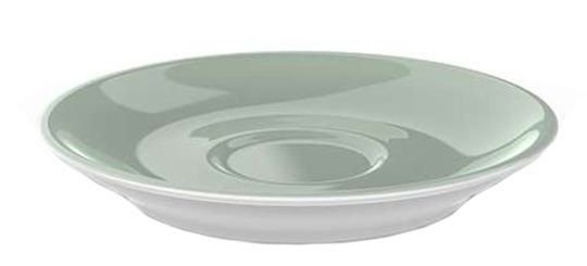 Dibbern Solid Color Salbei Espresso Untertasse Classico 