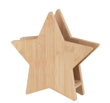 Räder Bambus Serviettenhalter Stern 18,5x18x5 cm 