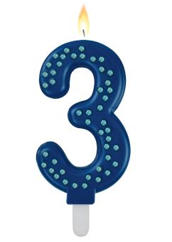 Legami Maxi-Kerze für Torte Blue 3 