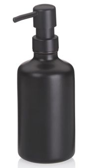 Kela Seifenspender Leonie Keramik schwarz 20 cm 8,5 cmØ 500 ml 