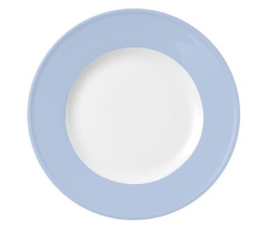 Dibbern Solid Color Morgenblau Teller Flach 21 cm Fahne 