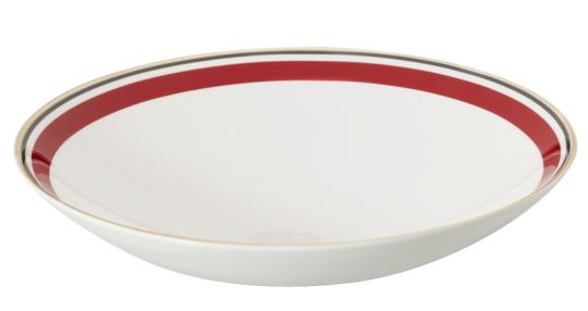 Dibbern Capri Schale 24 cm Rot / Anthrazit 