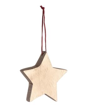 Leonardo Rosso Mangoholzhänger 10 cm Stern 