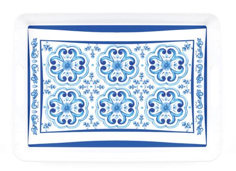 Guzzini Tablett mit Griffen rechteckig 47x34 cm Blues 