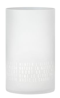 Räder Winterzauber Windlicht dreisprachig D.15cm H.25cm 