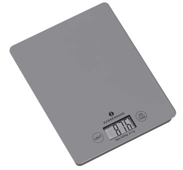 Zassenhaus Digitale Küchenwaage Balance Cool Grey Balance 