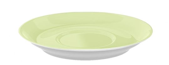 Dibbern Solid Color Pistazie Espresso Untertasse Classico 