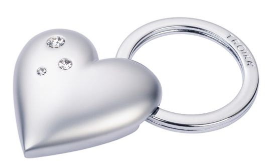 Troika Schlüsselanhänger Herz Girls Best Friend Frosty mit Swarovski® Elements 