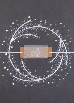 Räder Tafelkarte Liebste Wünsche zum Fest 