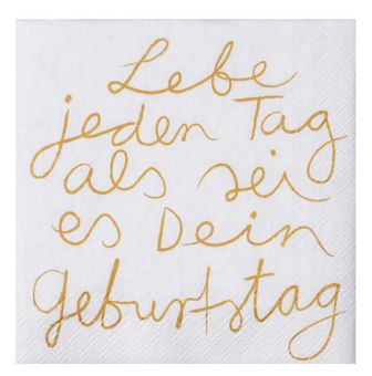 Räder Dining Mix & Match Cocktailserviette Lebe jeden 25x25 cm 