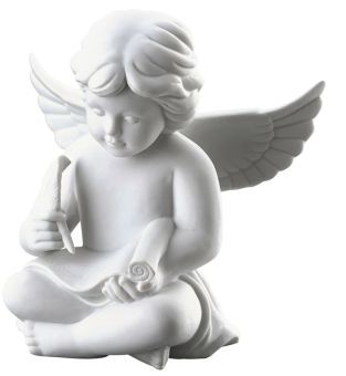 Rosenthal Selection Engel mit Schriftrolle Gross Weiss Matt 