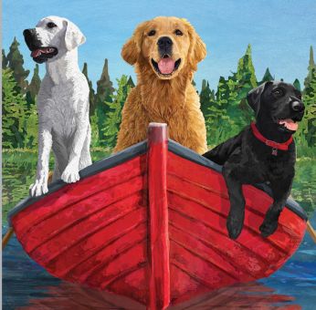 Paperproducts Servietten 25x25 cm Gone Fishin' 