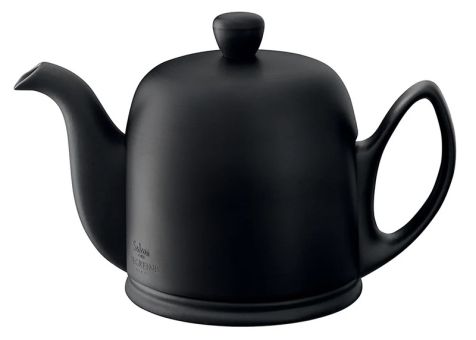Guy Degrenne Teekanne 4 Tassen Salam Black Felt Mat Finish 