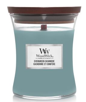 WoodWick Jar mittel Evergreen Cashmere 