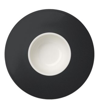 Dibbern Excelsior Teller Tief Breiter Rand 26 cm 0,25 L Anthrazit 