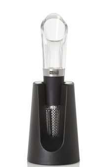 AdHoc Weinausgießer und Partikelfilter Vine Edelstahl/Acryl/Kunststoff/Silikon mit Ständer 